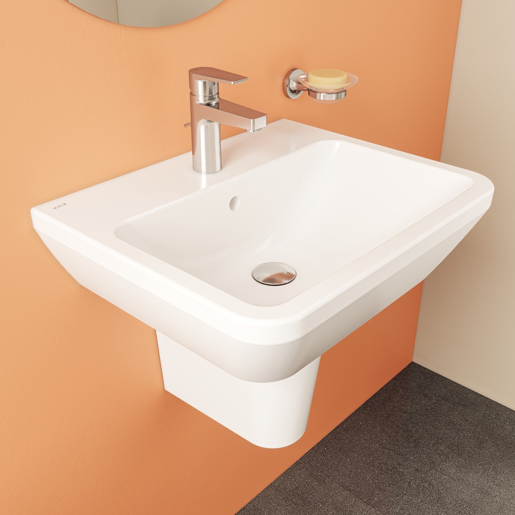 HRD 550x445mm 1TH Basin with Overflow