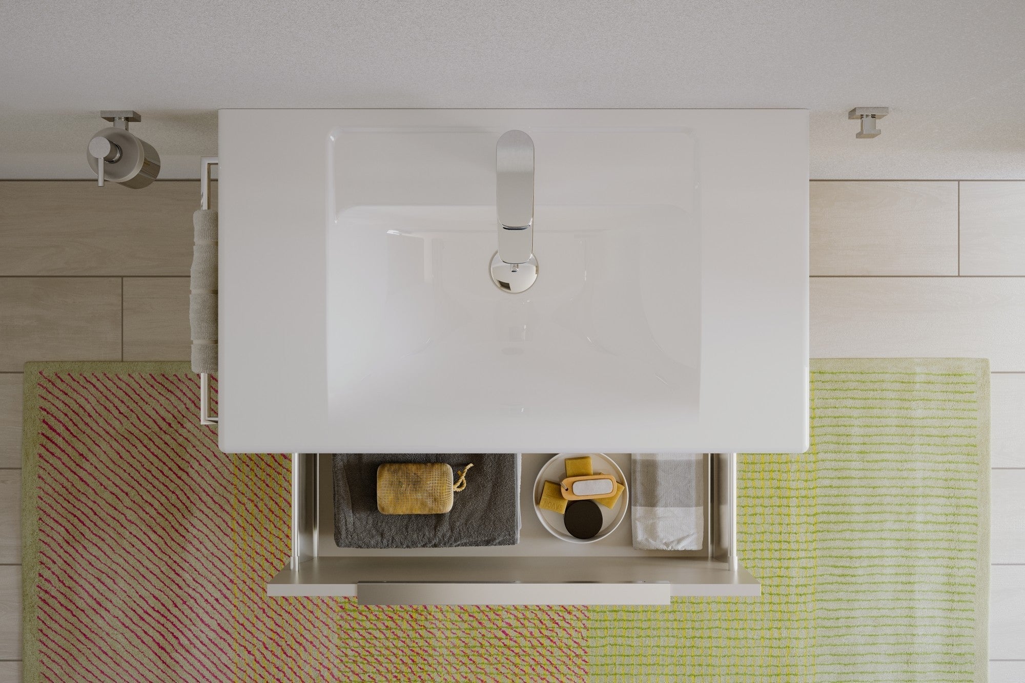 HRD 800x465mm 1TH Vanity Basin with Overflow