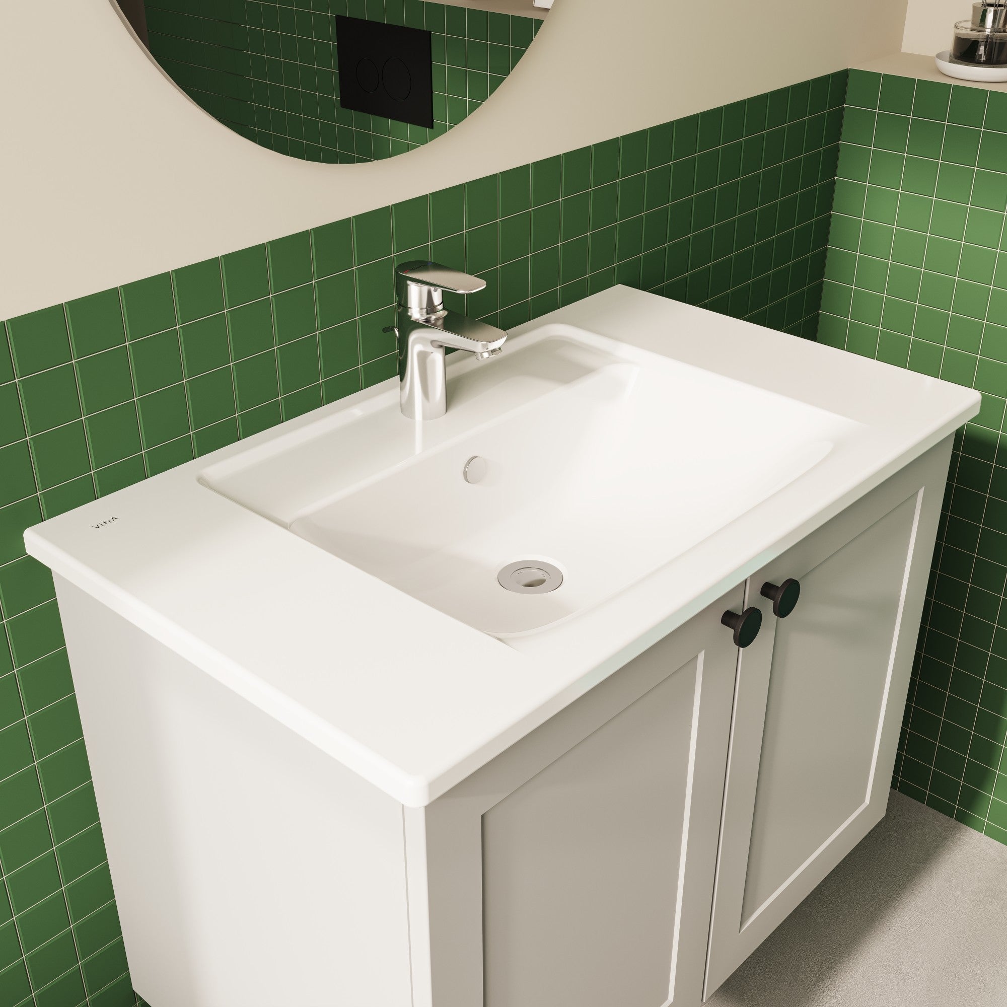 HRD 800x465mm 1TH Vanity Basin with Overflow