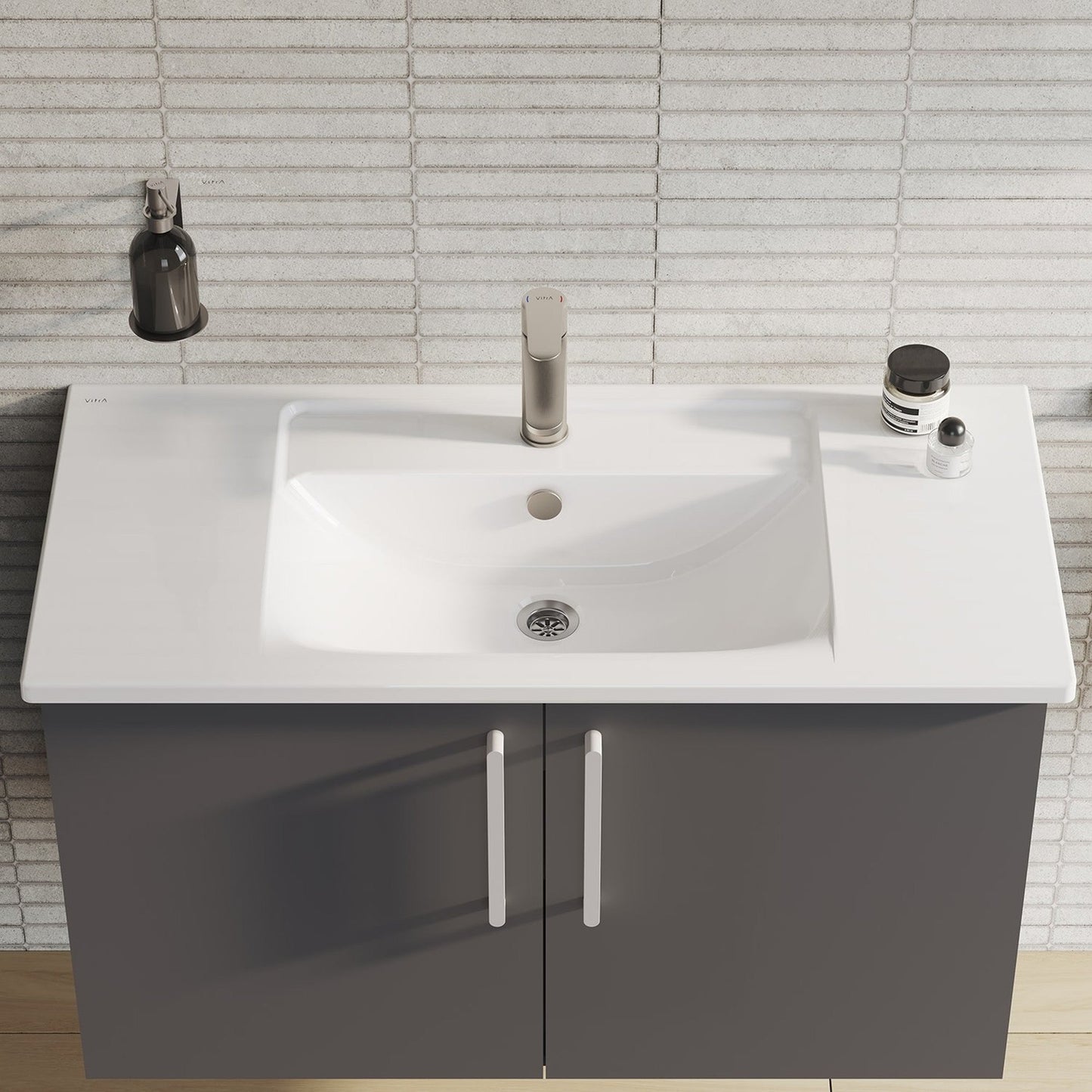 HRD 1000x465mm 1TH Vanity Basin with Overflow