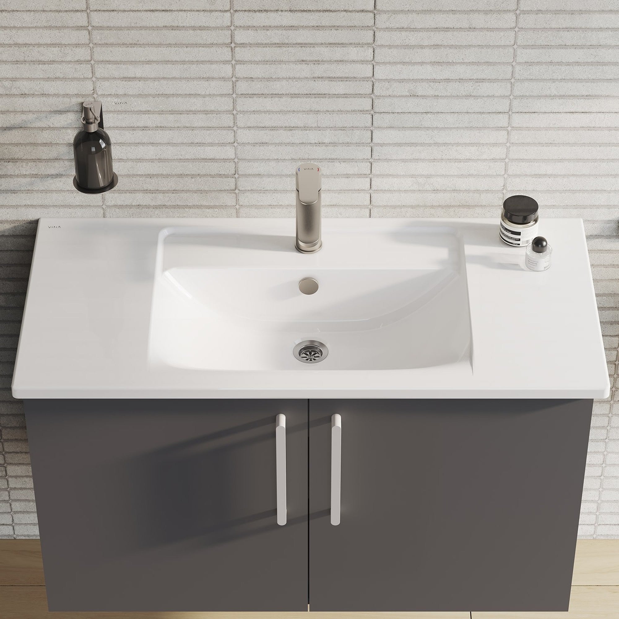 HRD 1000x465mm 1TH Vanity Basin with Overflow