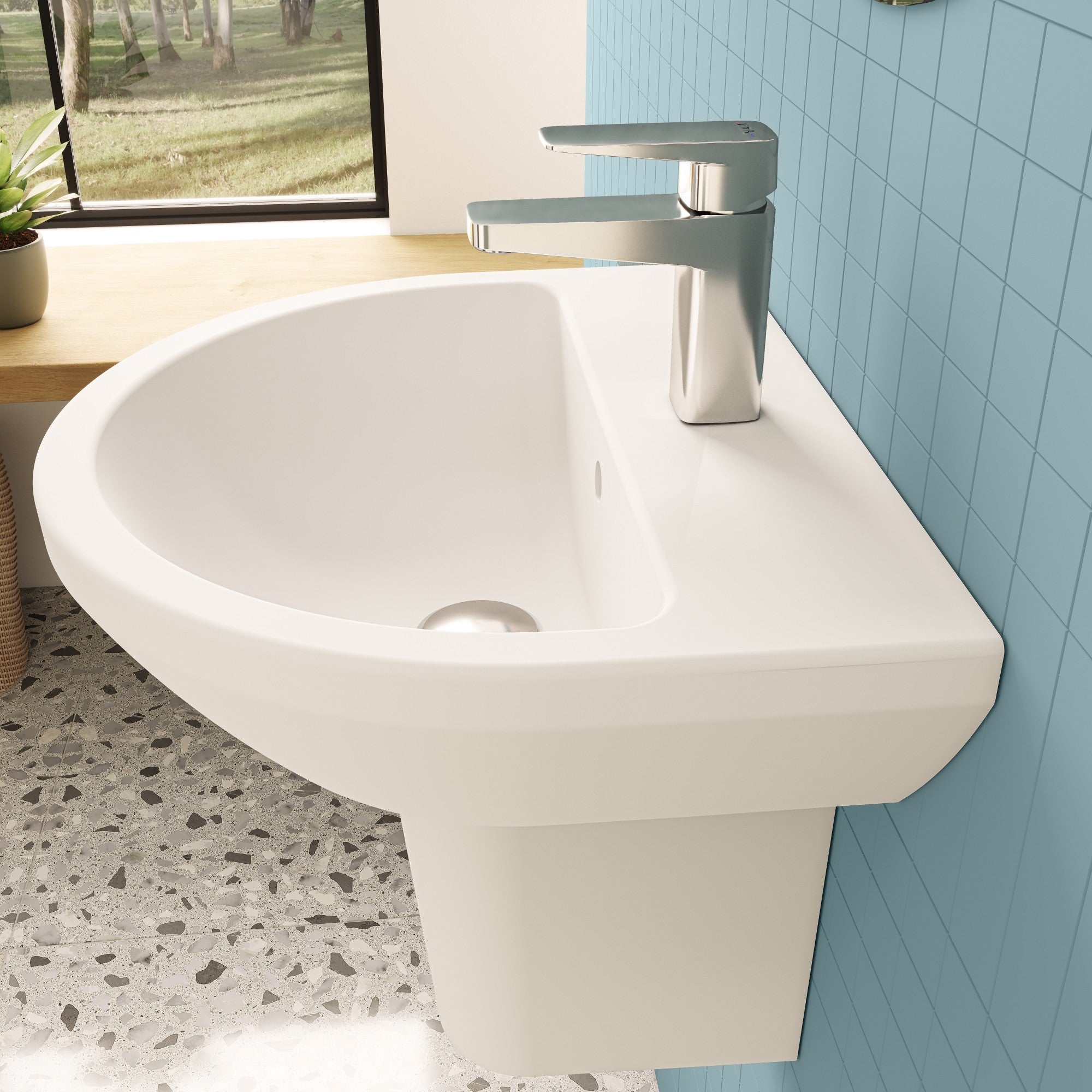 HRD 495x430mm 1TH Basin with Overflow
