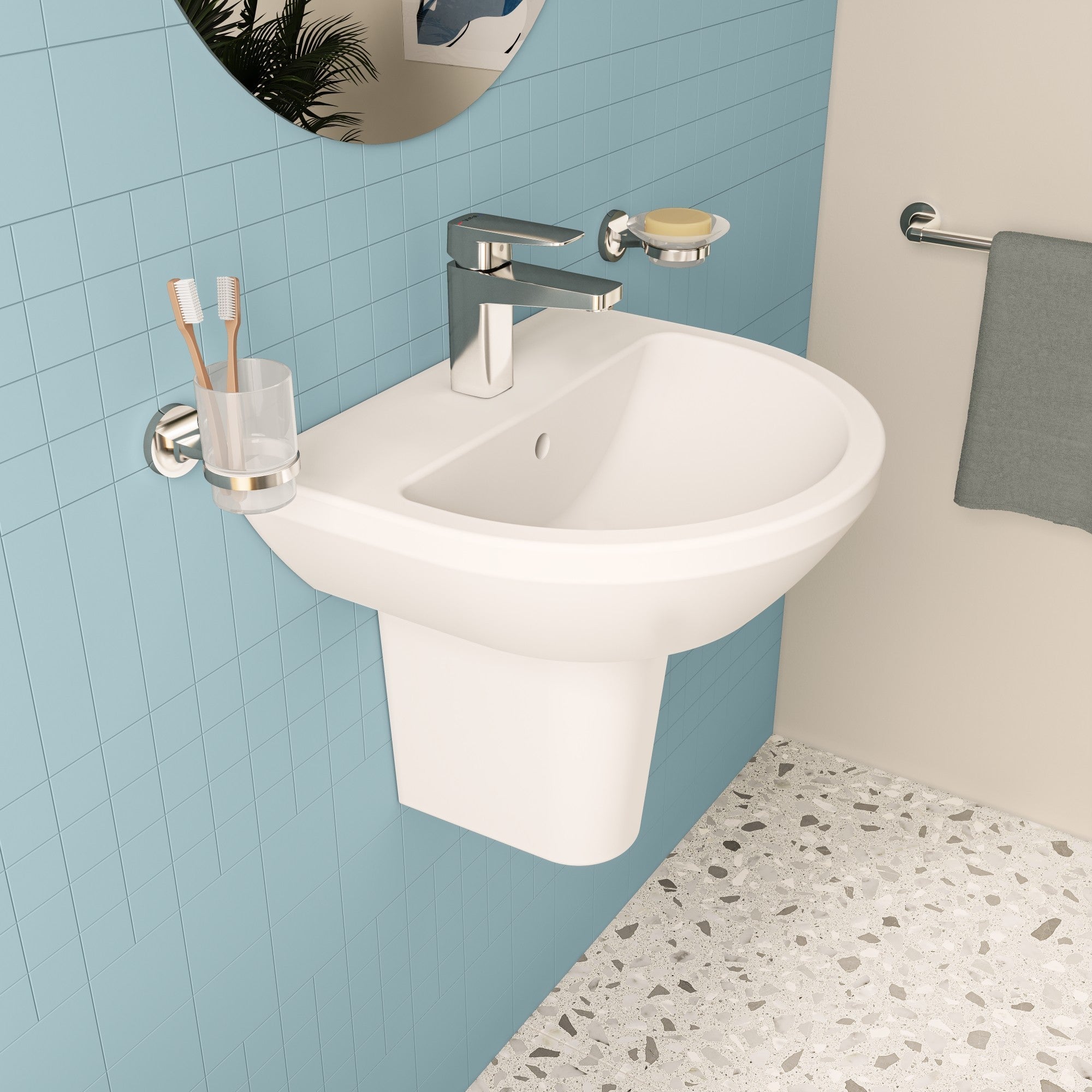 HRD 495x430mm 1TH Basin with Overflow