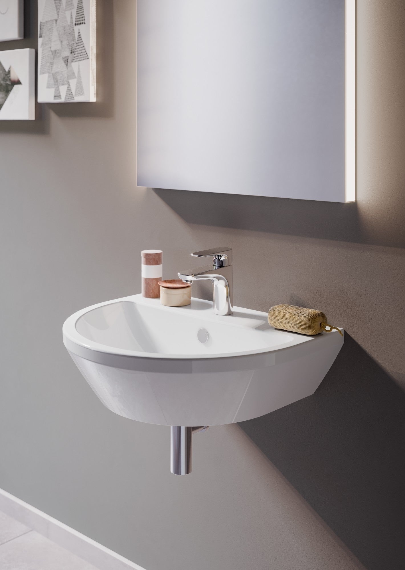 HRD 595x465mm 1TH Basin with Overflow