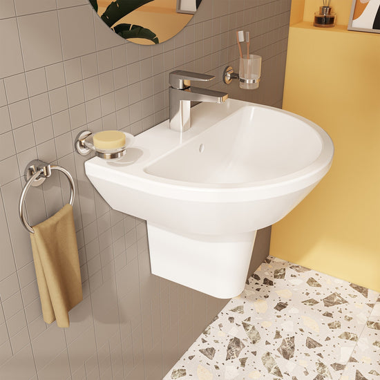 HRD 595x465mm 1TH Basin with Overflow