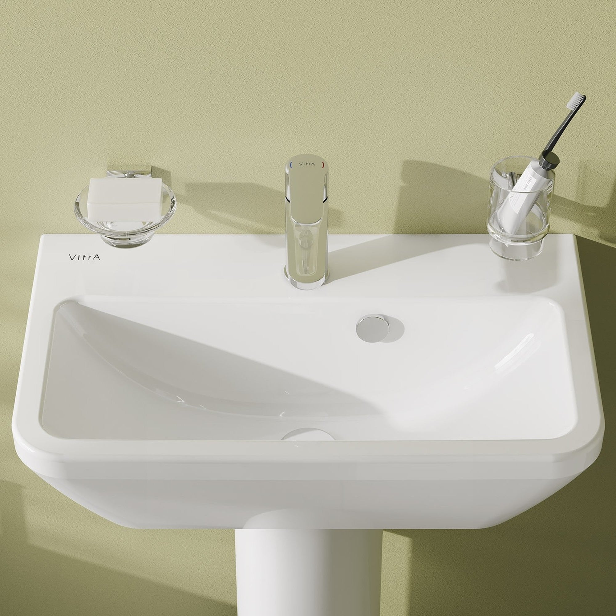 HRD 600x360mm 1TH Compact Basin with Overflow