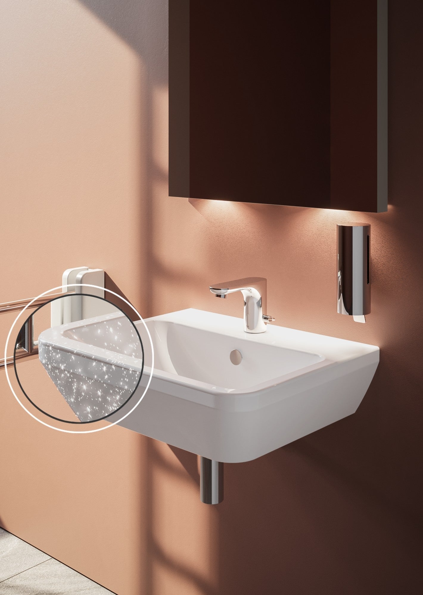 HRD 600x425mm 1TH Basin with Overflow