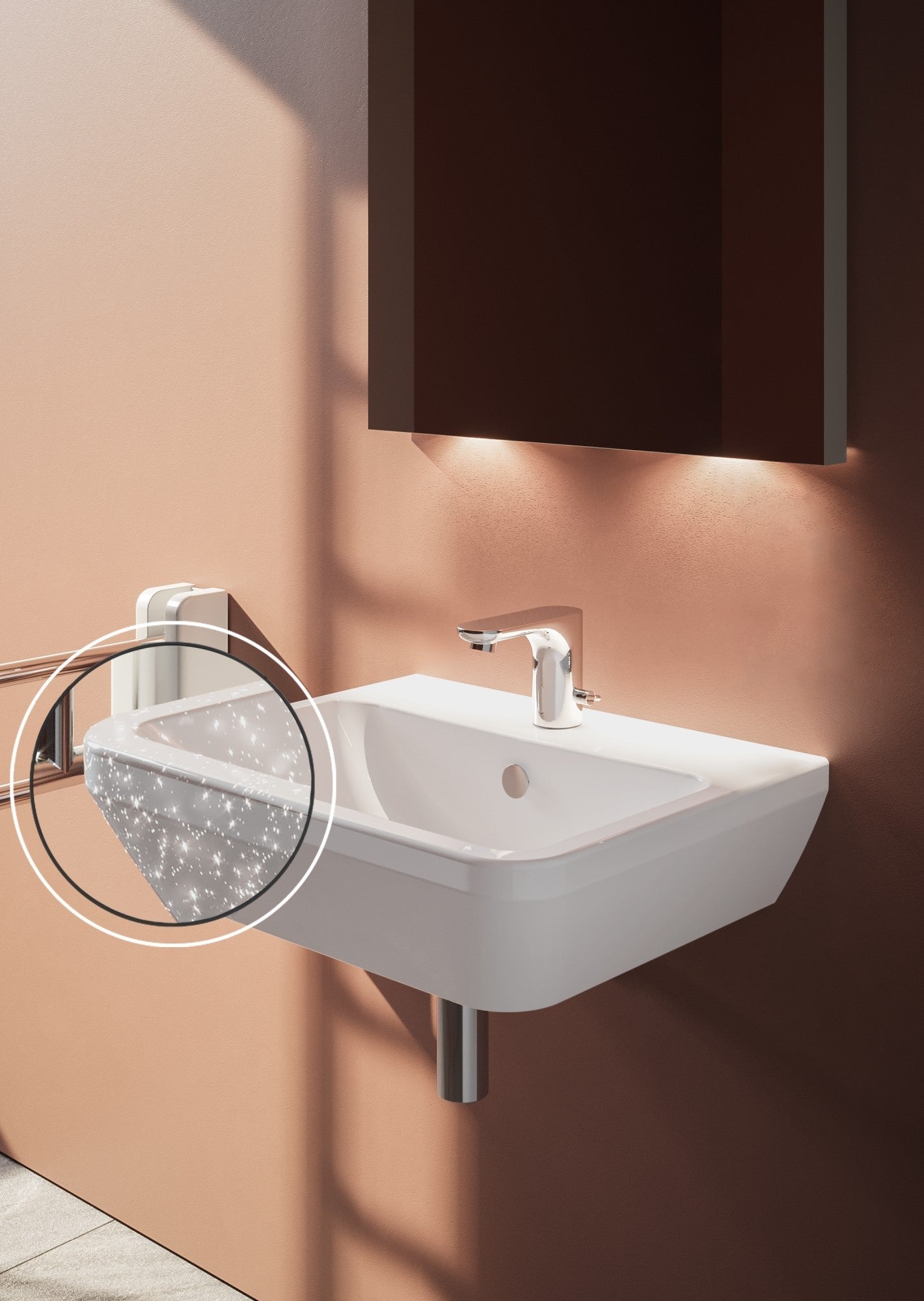 HRD 600x425mm 1TH Basin with Overflow