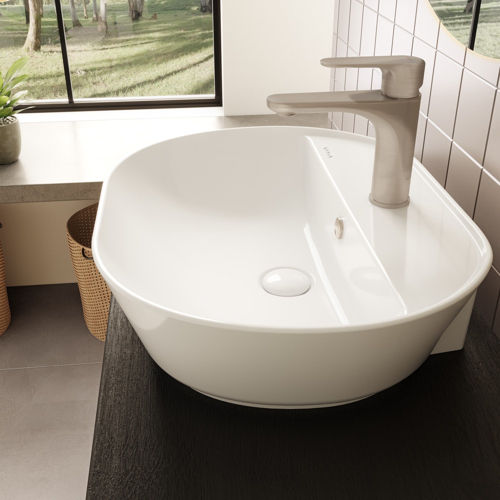HRD 545x430mm 1TH Basin with Overflow
