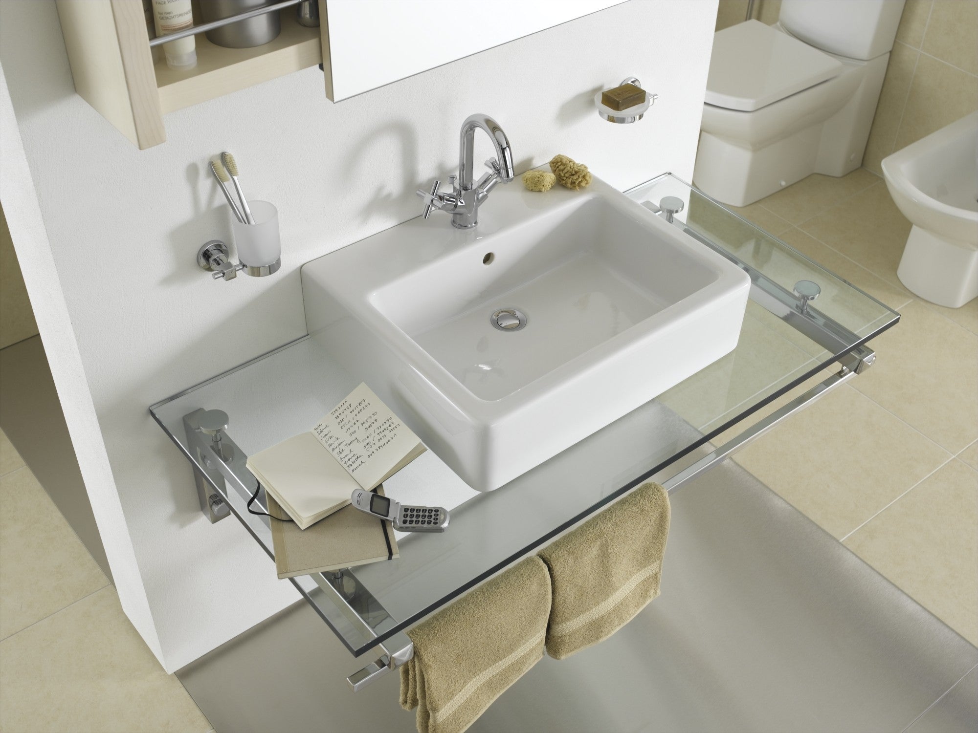 HRD 500x440mm 1TH Countertop Basin with Overflow