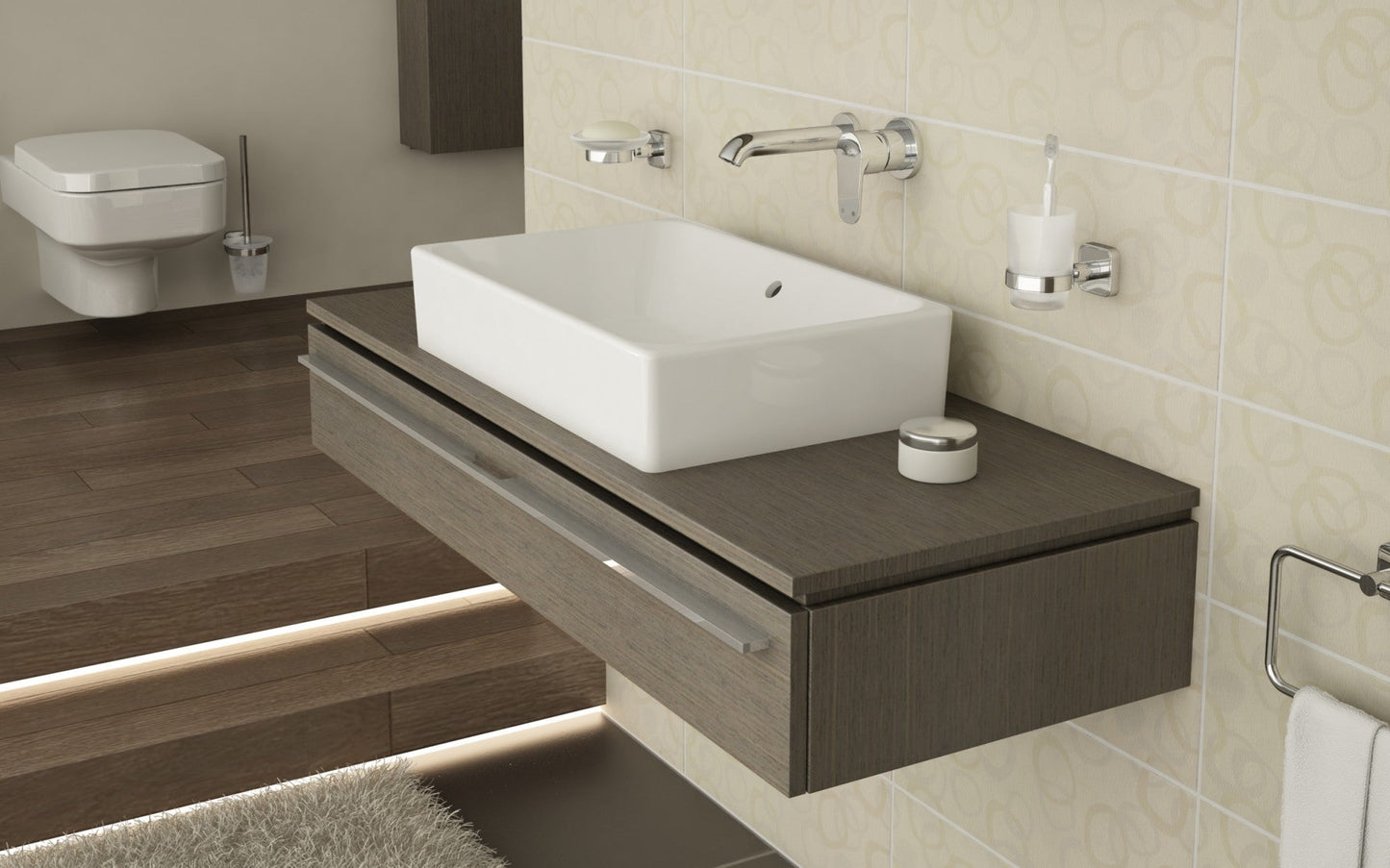 HRD 500x380mm 0TH Basin with Overflow