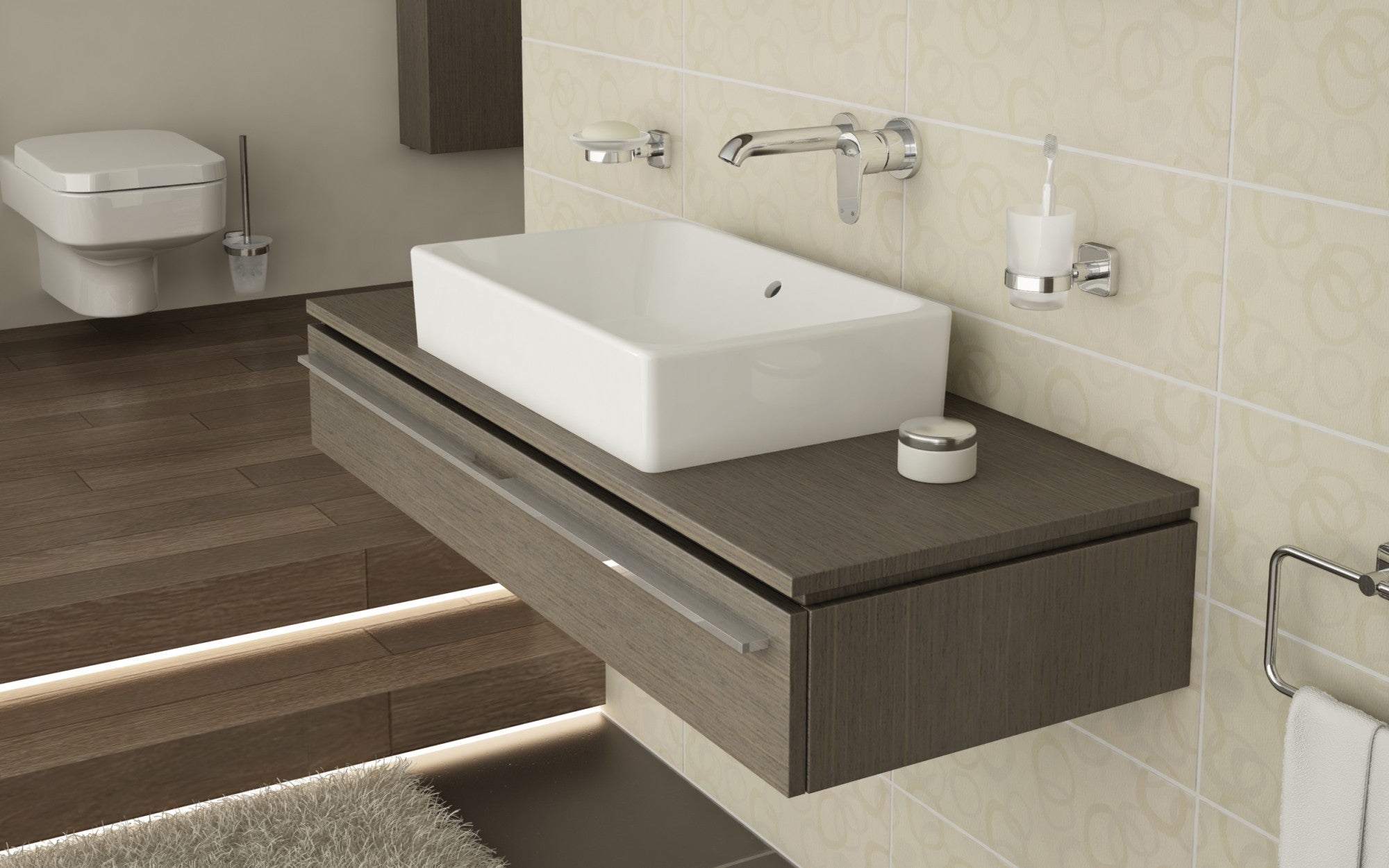 HRD 500x380mm 0TH Basin with Overflow