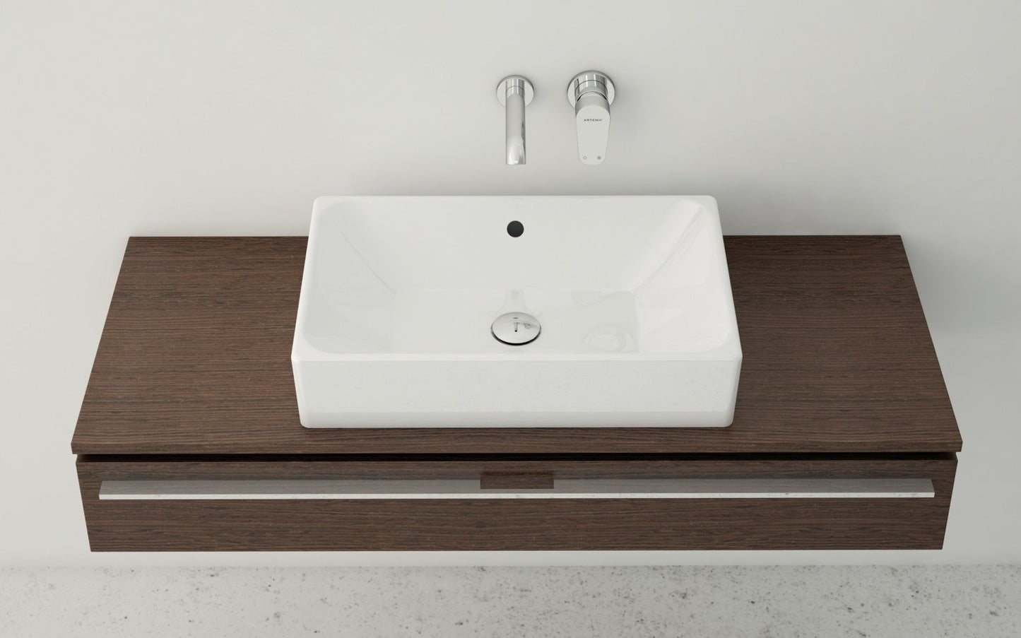 HRD 500x380mm 0TH Basin with Overflow