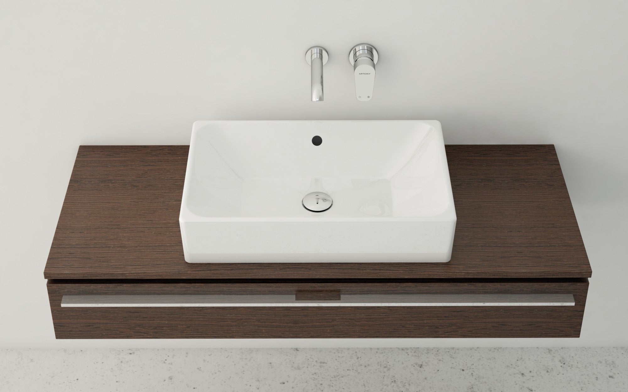 HRD 500x380mm 0TH Basin with Overflow