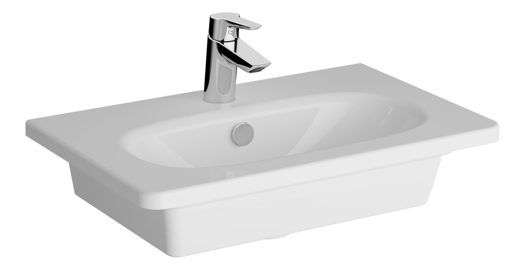 HRD 605x390mm 1TH Vanity Basin with Overflow