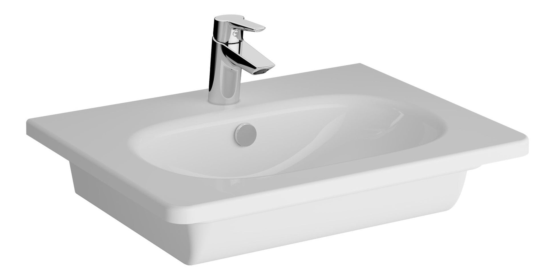HRD 600x460mm 1TH Vanity Basin with Overflow