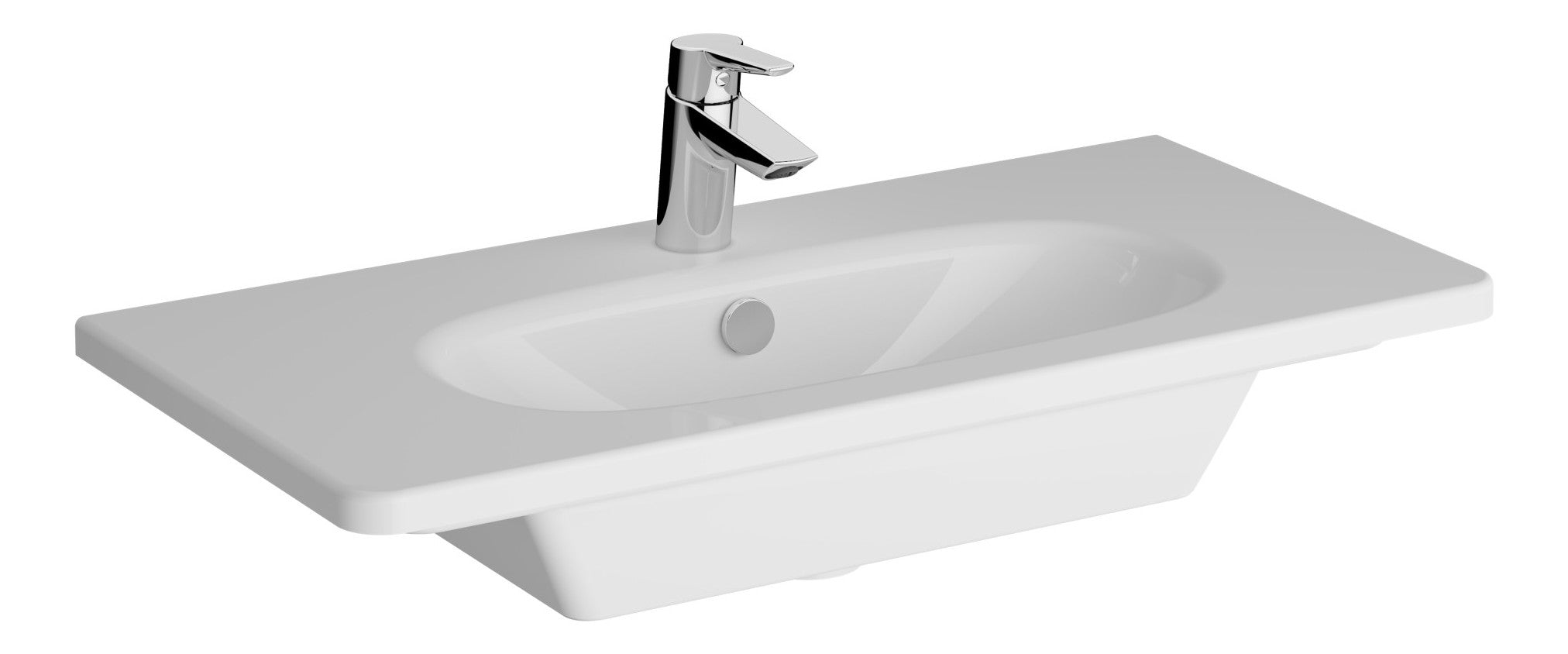HRD 805x390mm 1TH Vanity Basin with Overflow