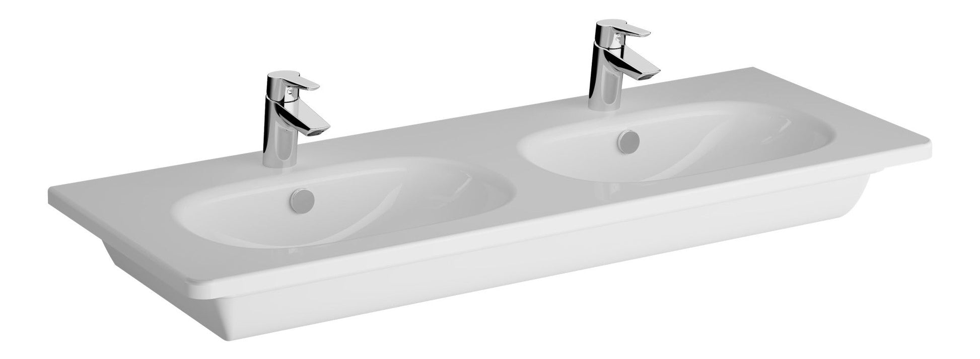 HRD 1200x460mm 2TH Vanity Basin with Overflow