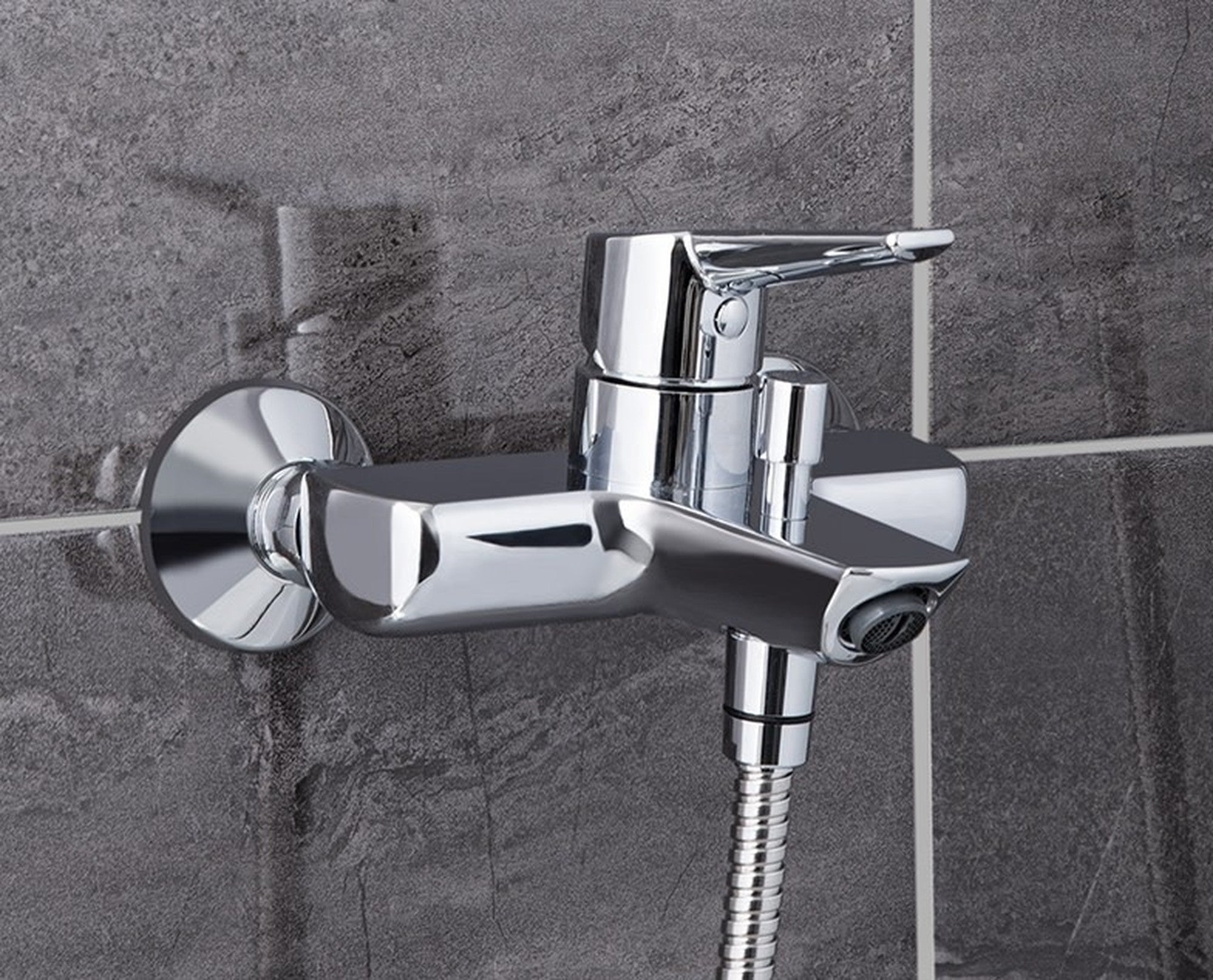 Sabira Solid S Wall Mounted Bath/Shower Mixer