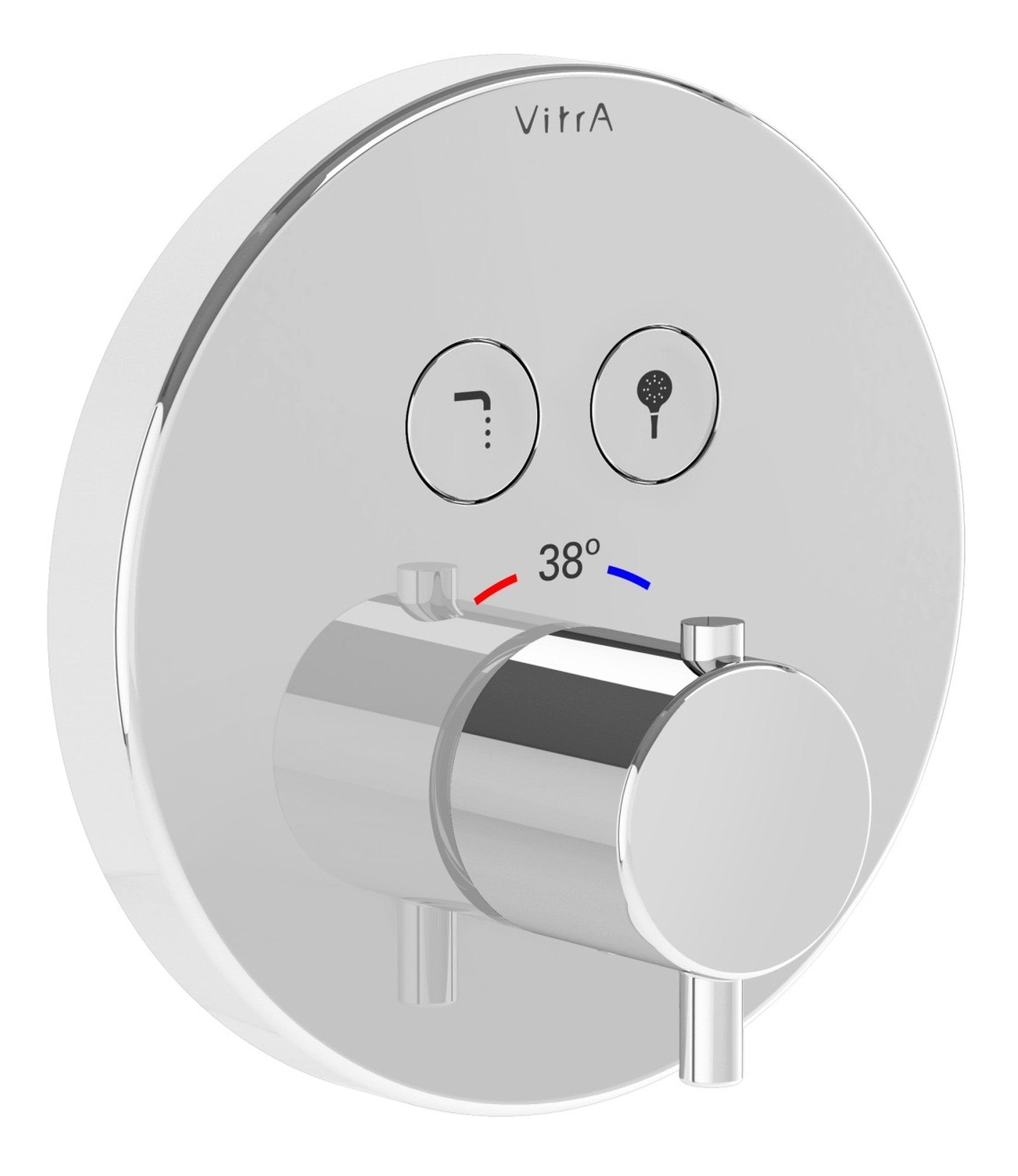 Sabira Aquacontrol Round Concealed Thermostatic 2-Way Bath Mixer