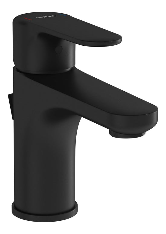 Sabira Root Round Compact Basin Mixer w/Waste Lever