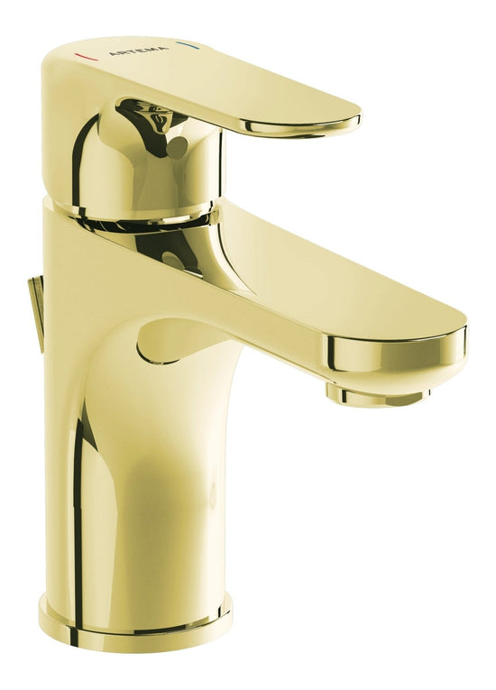 Sabira Root Round Compact Basin Mixer w/Waste Lever