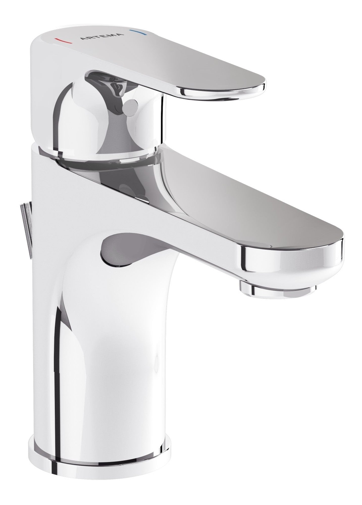 Sabira Root Round Compact Basin Mixer w/Waste Lever