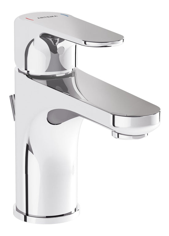 Sabira Root Round Compact Basin Mixer w/Waste Lever
