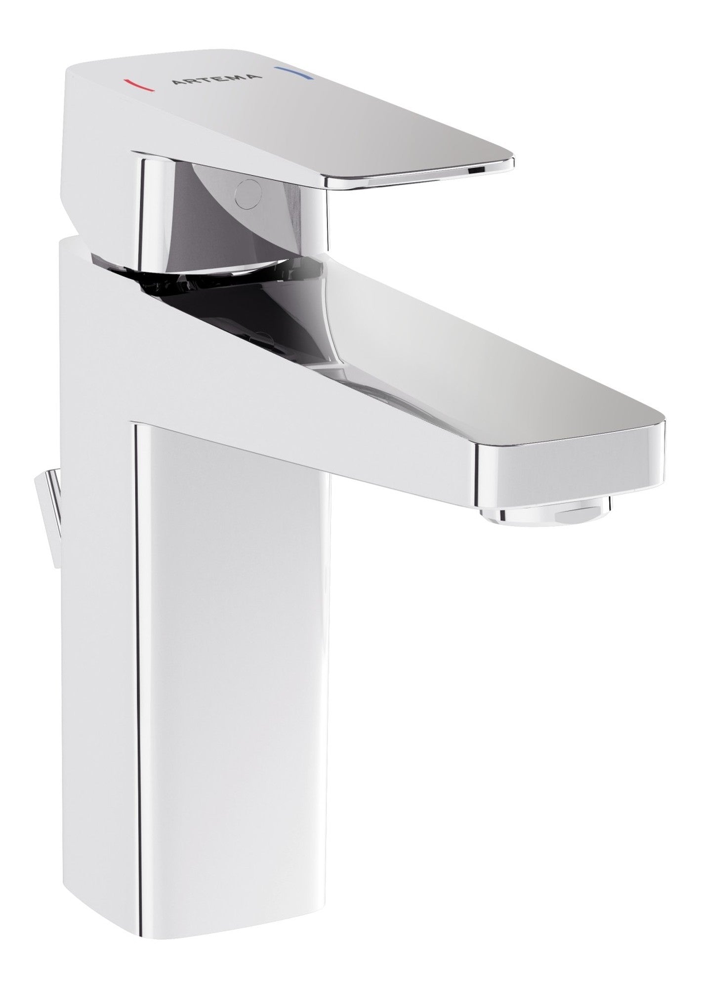 Sabira Root Square Basin Mixer w/Waste Lever