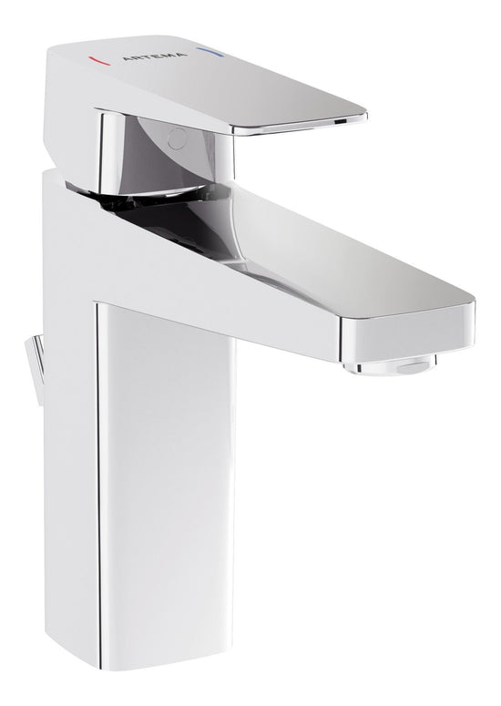 Sabira Root Square Basin Mixer w/Waste Lever