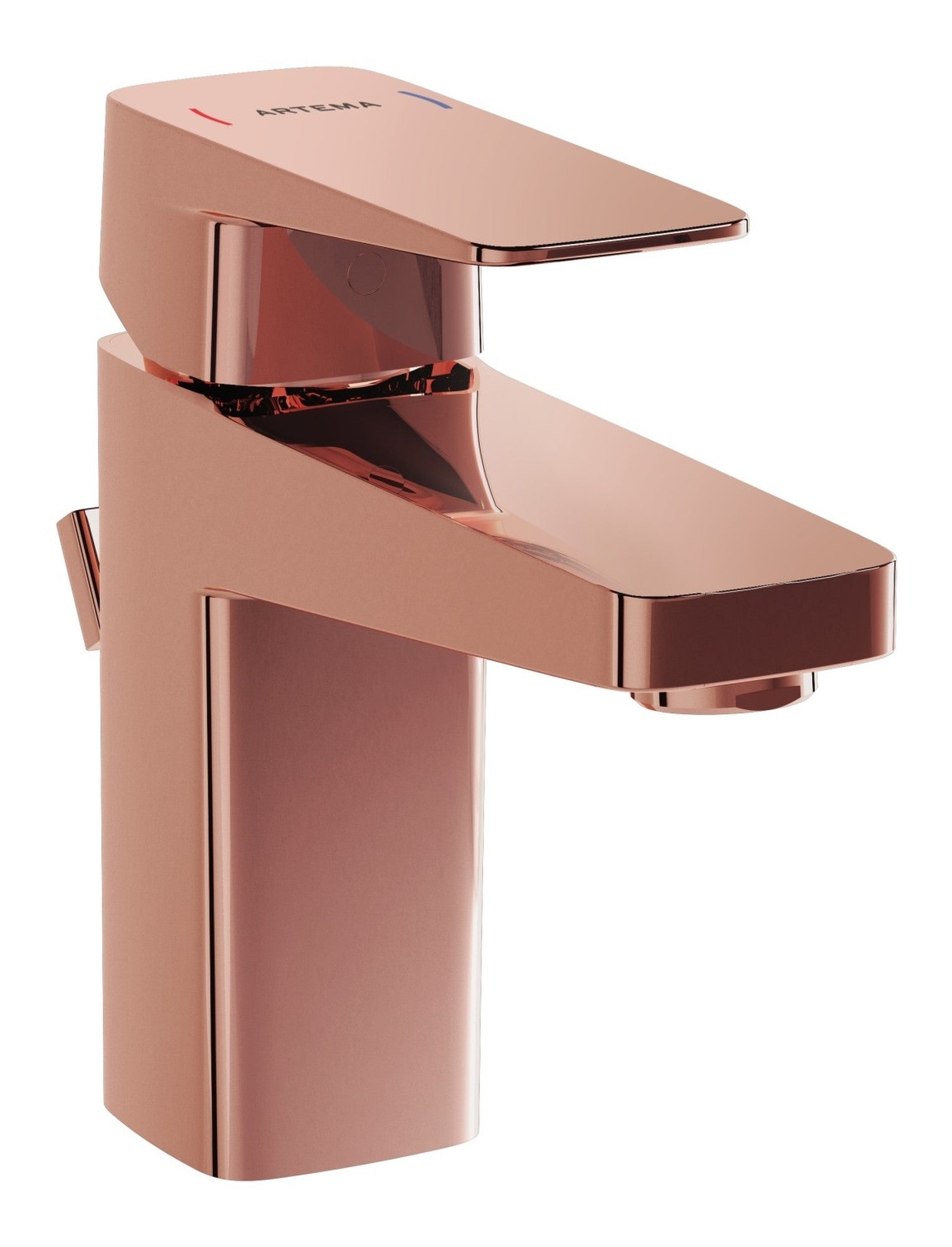 Sabira Root Square Compact Basin Mixer w/Waste Lever
