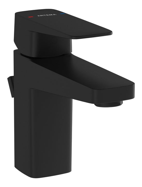 Sabira Root Square Compact Basin Mixer w/Waste Lever