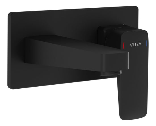 Sabira Root Square Wall Mounted Basin Mixer