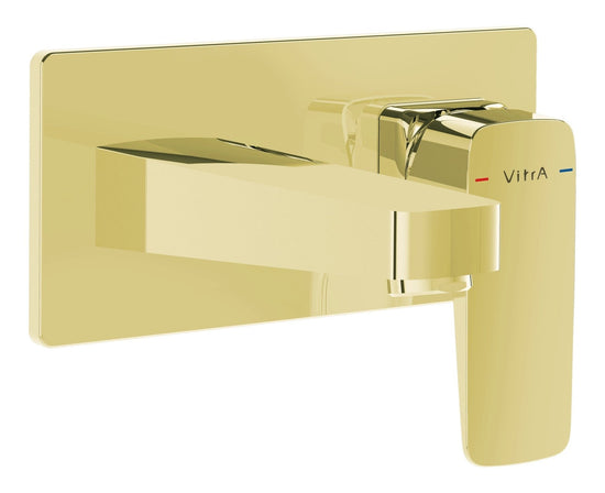 Sabira Root Square Wall Mounted Basin Mixer