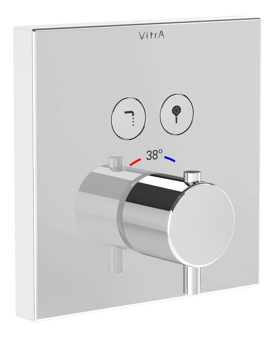 Sabira Aquacontrol Square Concealed Thermostatic 2-Way Bath Mixer