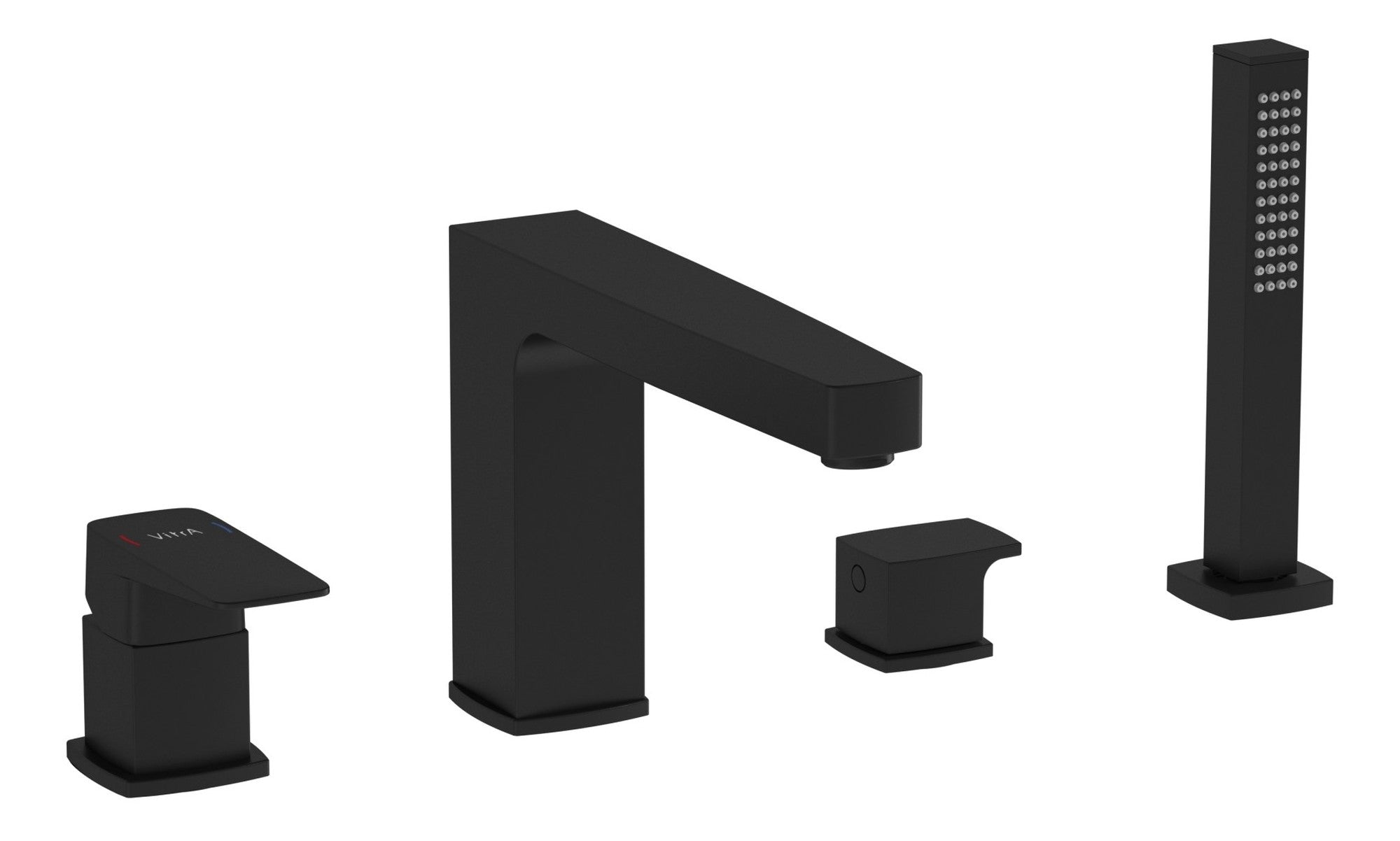 Sabira Root Square 4-Hole Bath/Shower Mixer
