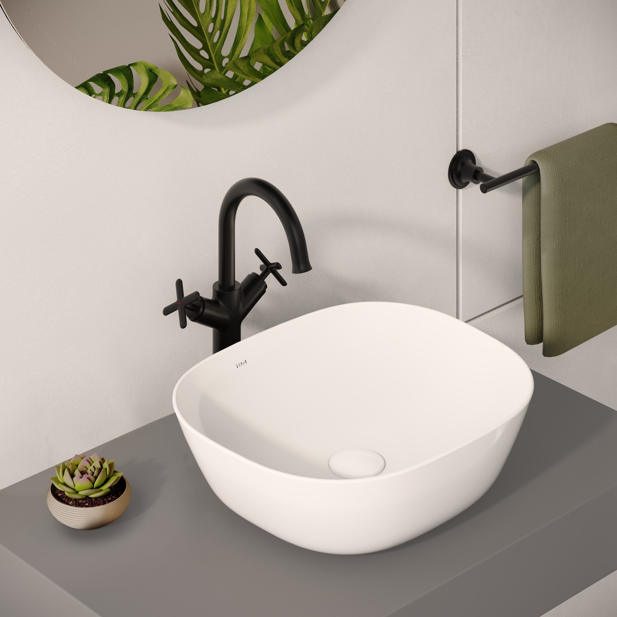 Sabira Origin Classic Tall Basin Mixer (Cross Handles)