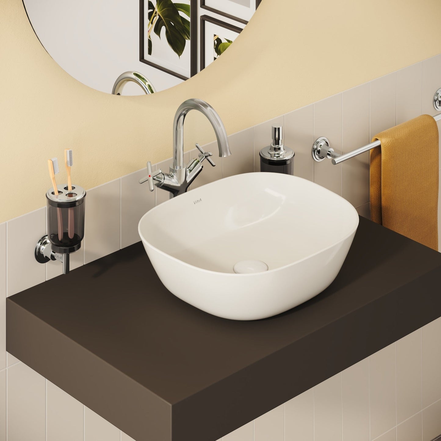 Sabira Origin Classic Tall Basin Mixer (Cross Handles)