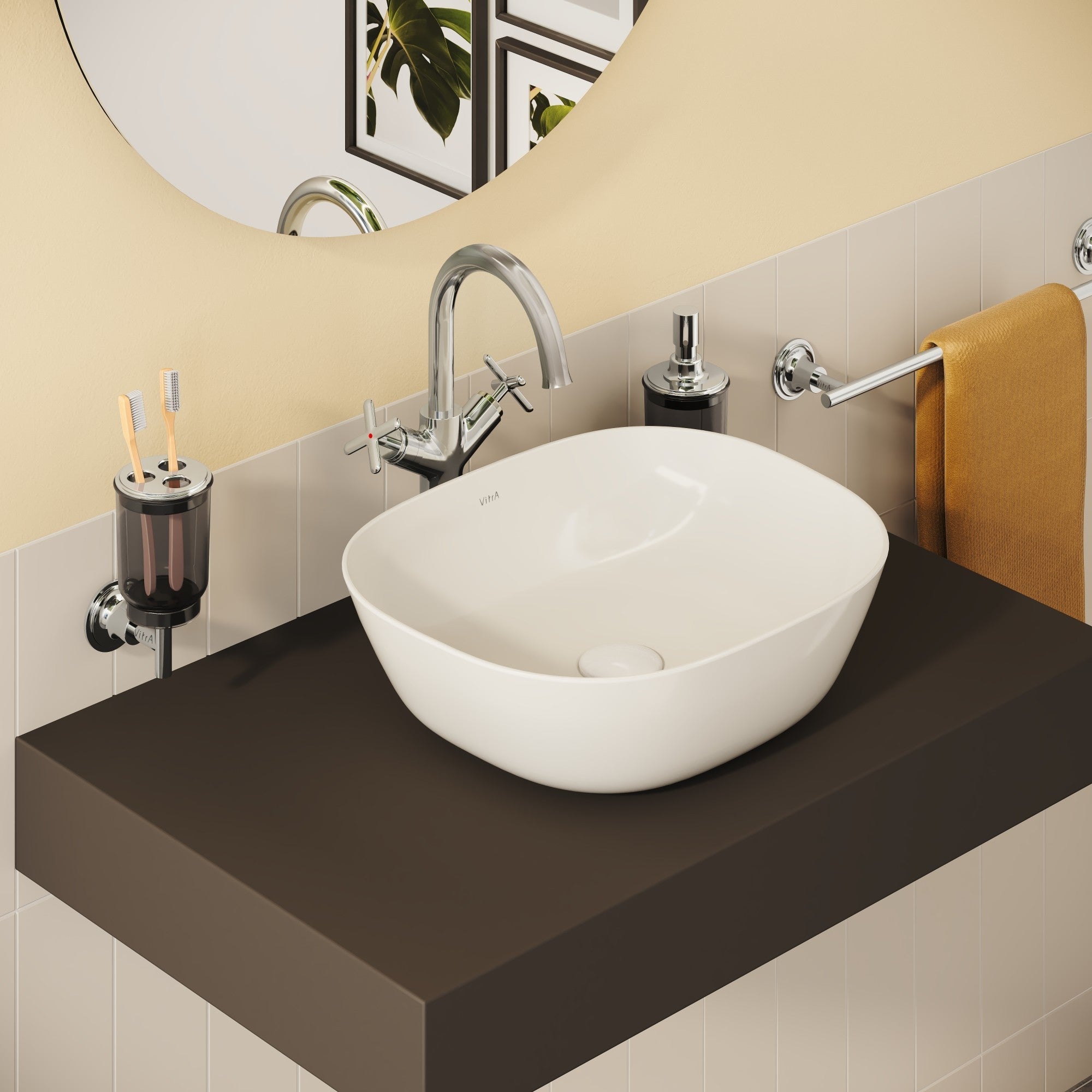 Sabira Origin Classic Tall Basin Mixer (Cross Handles)