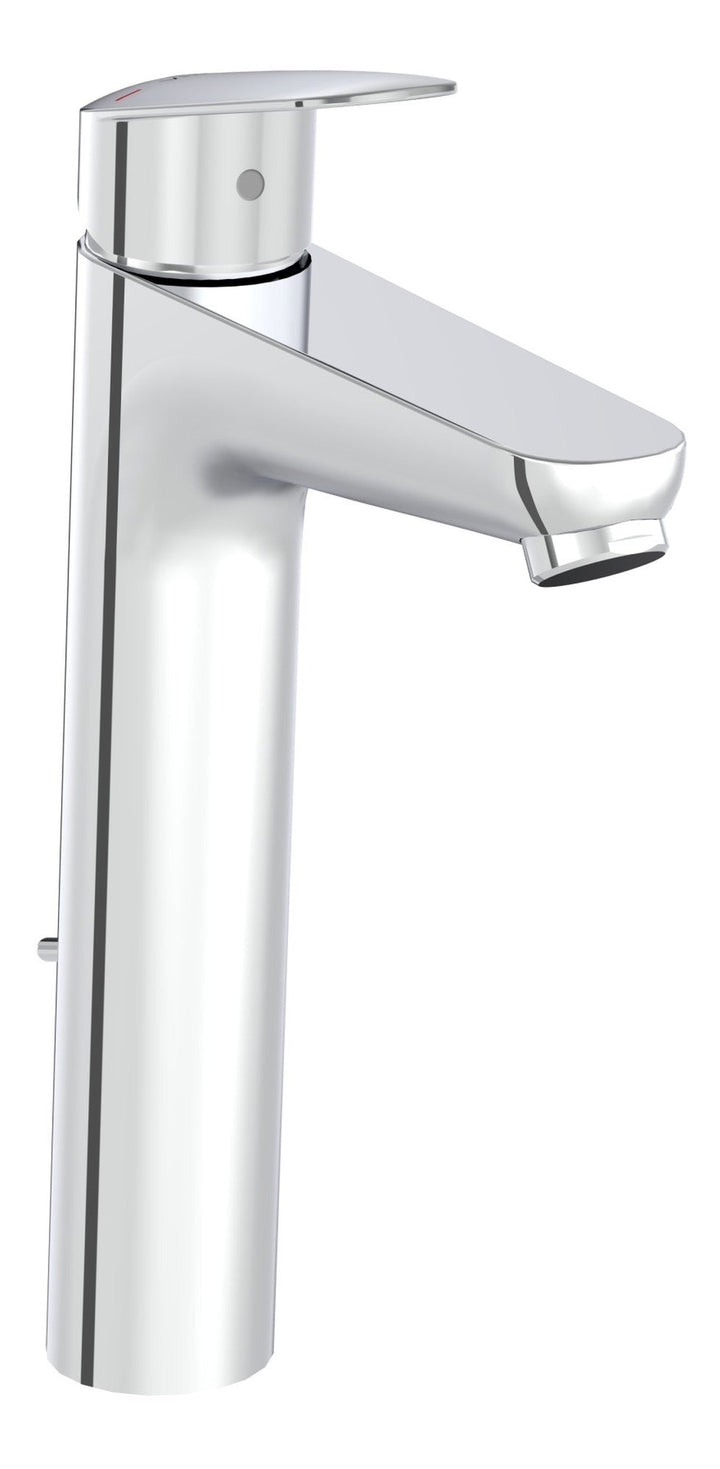 Sabira Flow Round Tall Basin Mixer w/Waste Lever