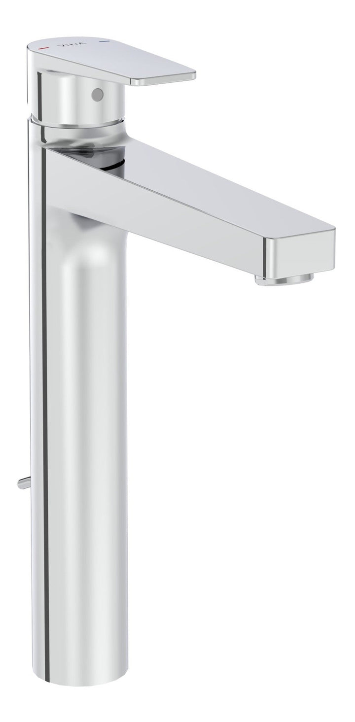 Sabira Flow Square Tall Basin Mixer w/Waste Lever