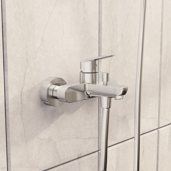 Sabira Flow Round Wall Mounted Bath/Shower Mixer