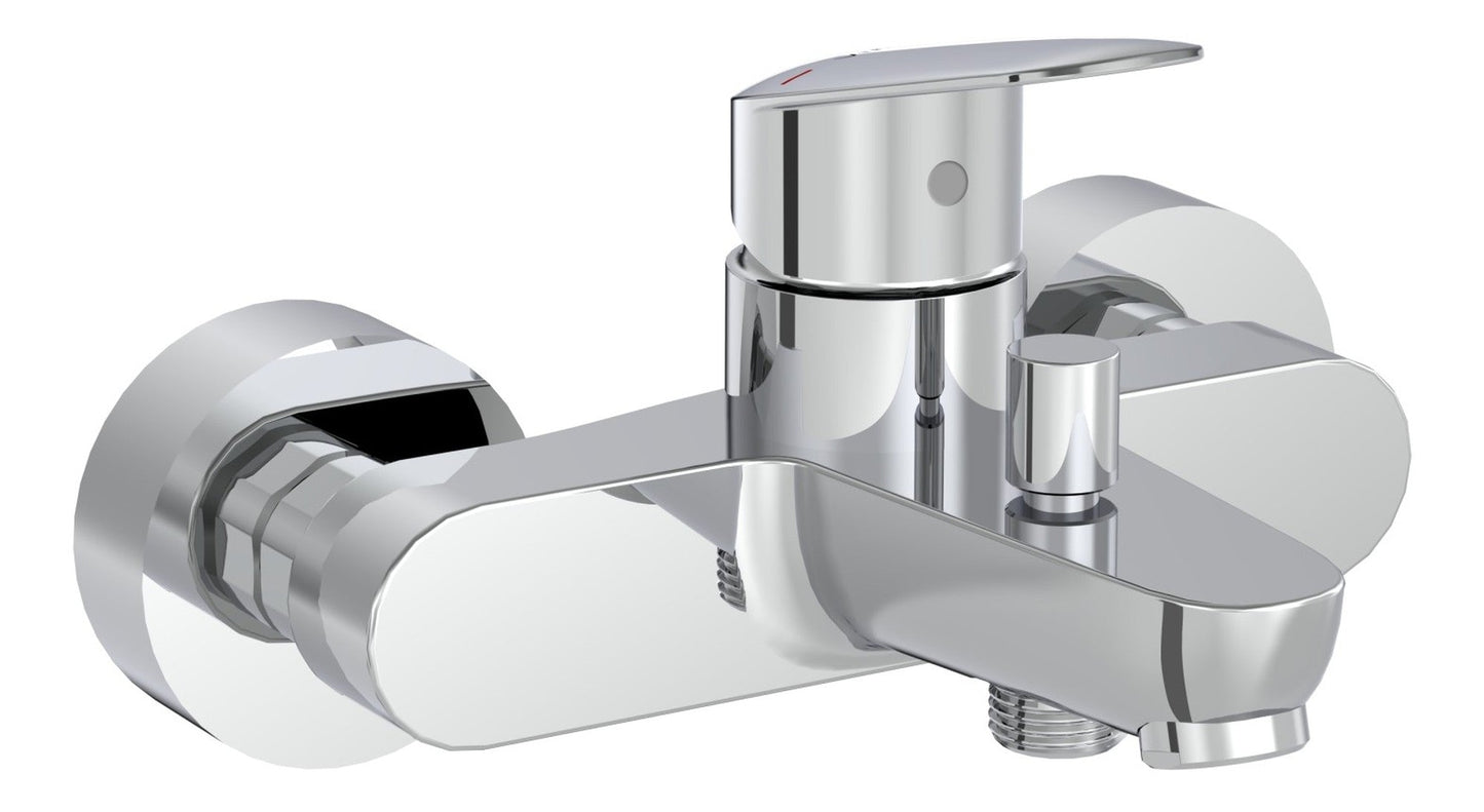 Sabira Flow Round Wall Mounted Bath/Shower Mixer