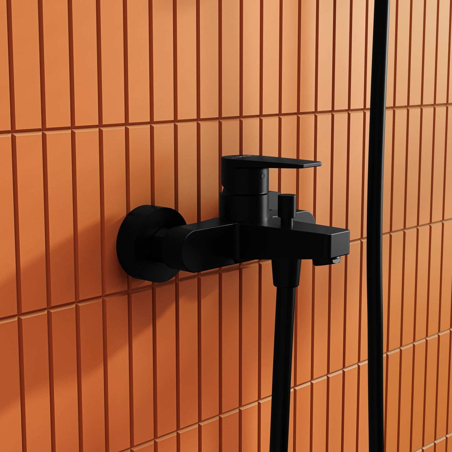 Sabira Flow Square Wall Mounted Bath/Shower Mixer