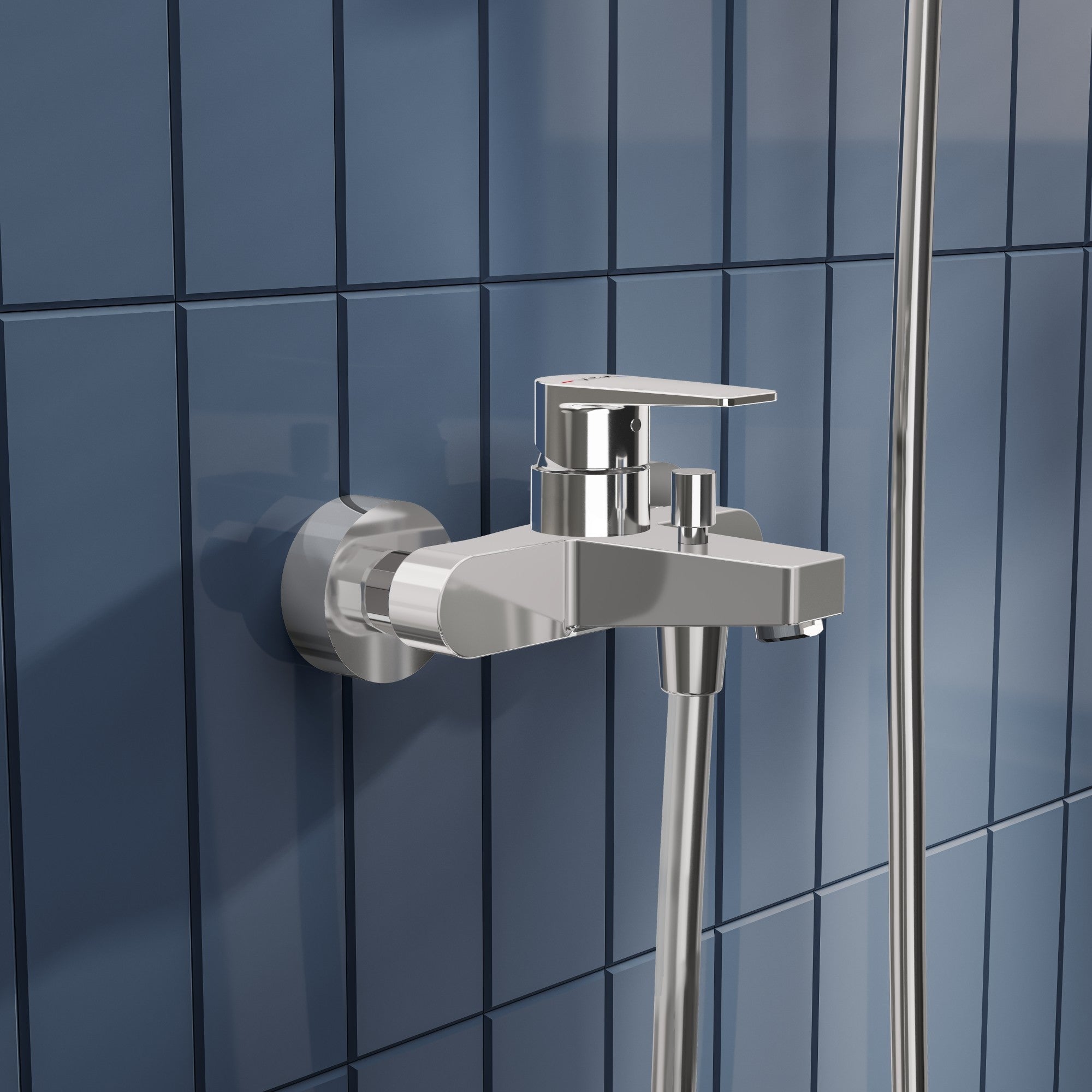 Sabira Flow Square Wall Mounted Bath/Shower Mixer