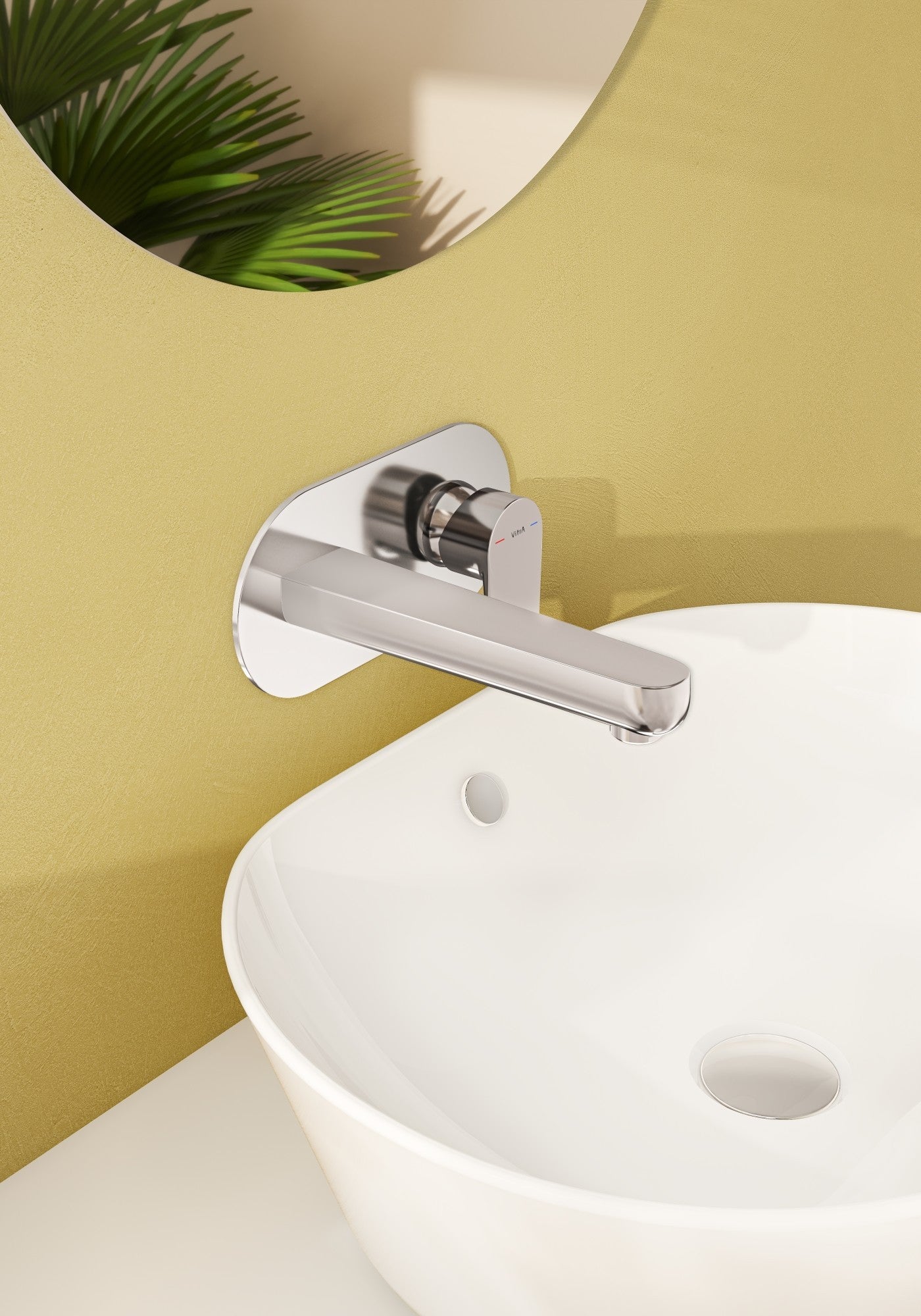 Sabira Flow Soft Wall Mounted Basin Mixer