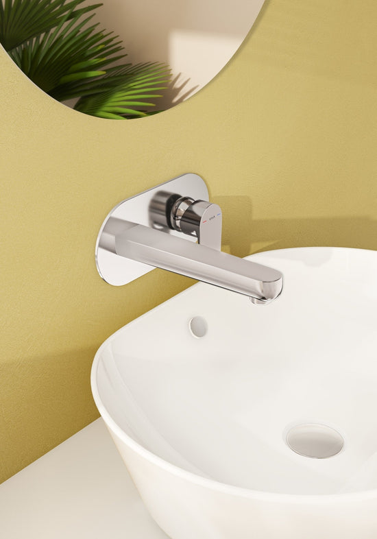 Sabira Flow Soft Wall Mounted Basin Mixer