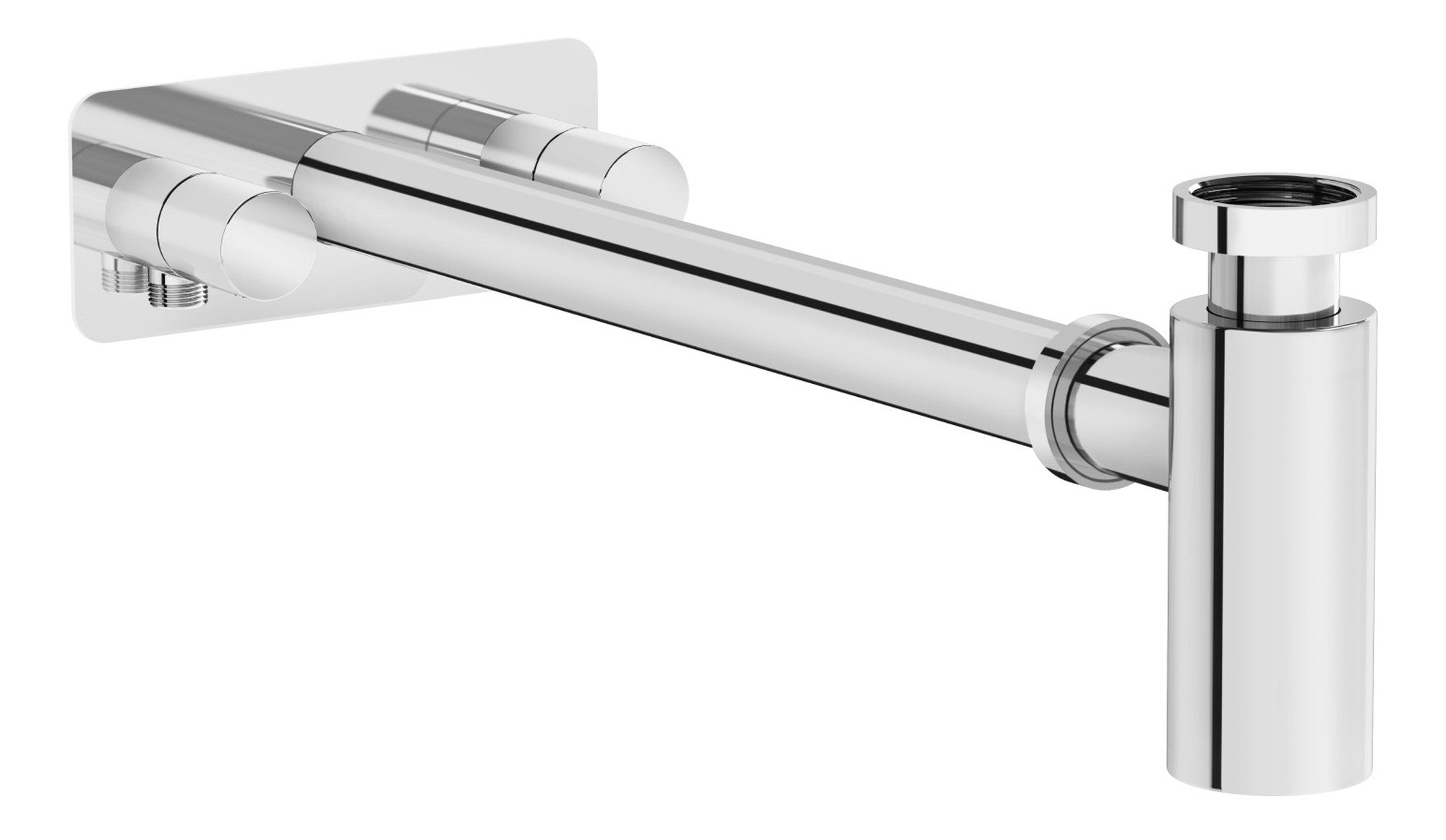 Sabira Bottle Trap for Basins w/Isolation Taps (Symmetric)