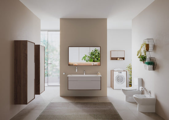 HRD 1200x470mm 2TH Vanity Basin with Overflow