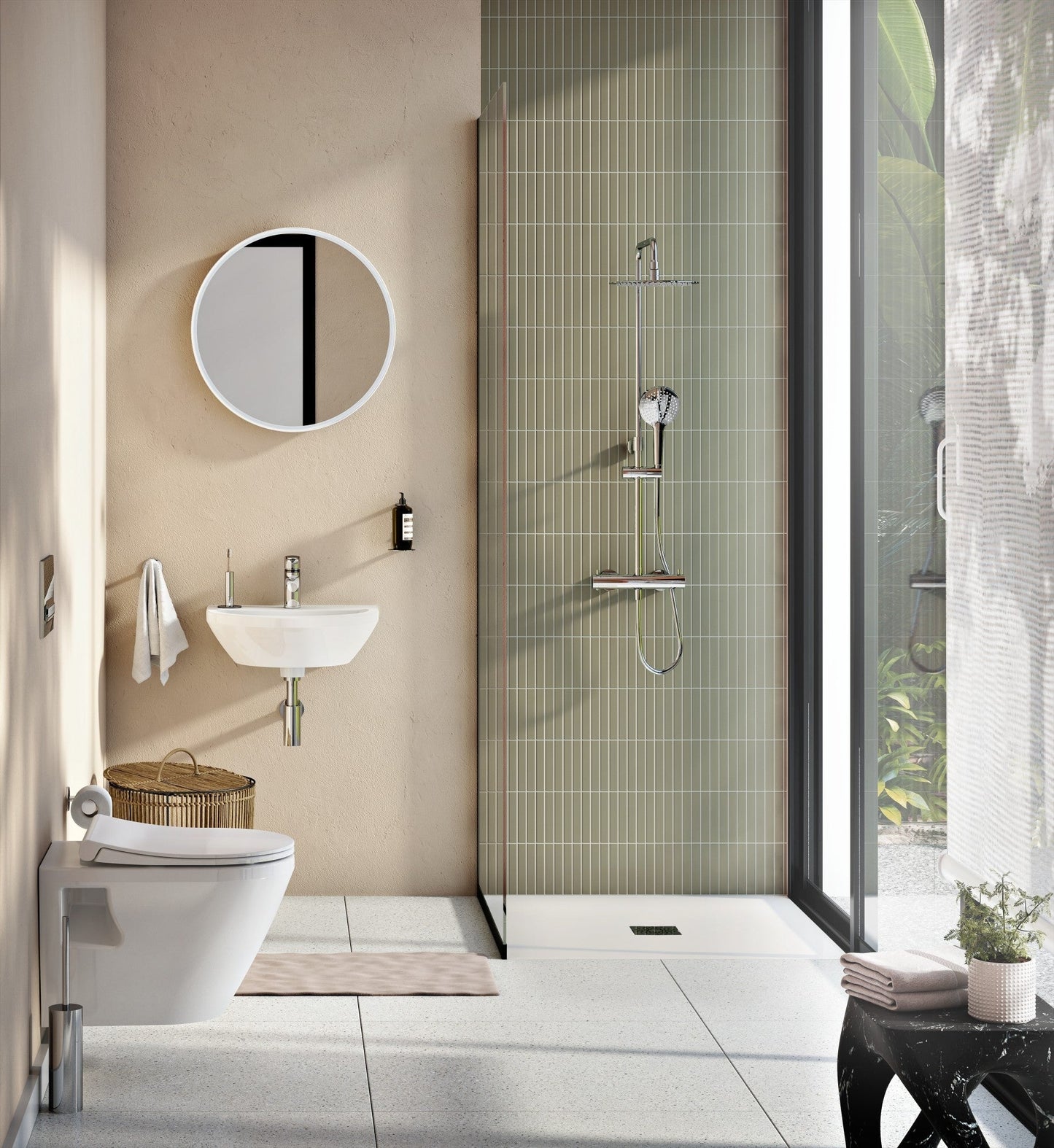 HRD 495x430mm 1TH Basin with Overflow